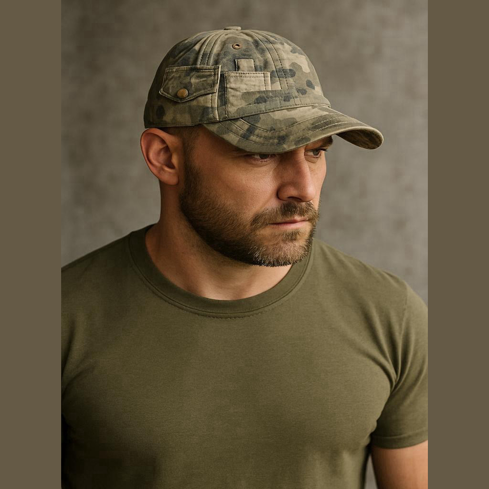 Falcon Camo Baseball Cap Utility Style Adjustable